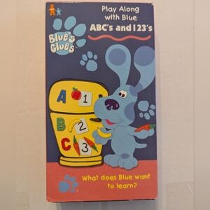Blues‎ Clues ABCs and 123s (VHS, 1999) Original Steve Nick Jr. 50 Min.